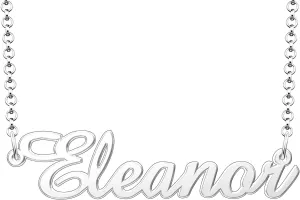 Eleanor Name Necklace Personalized Sterling Silver Custom Name Necklace for Women