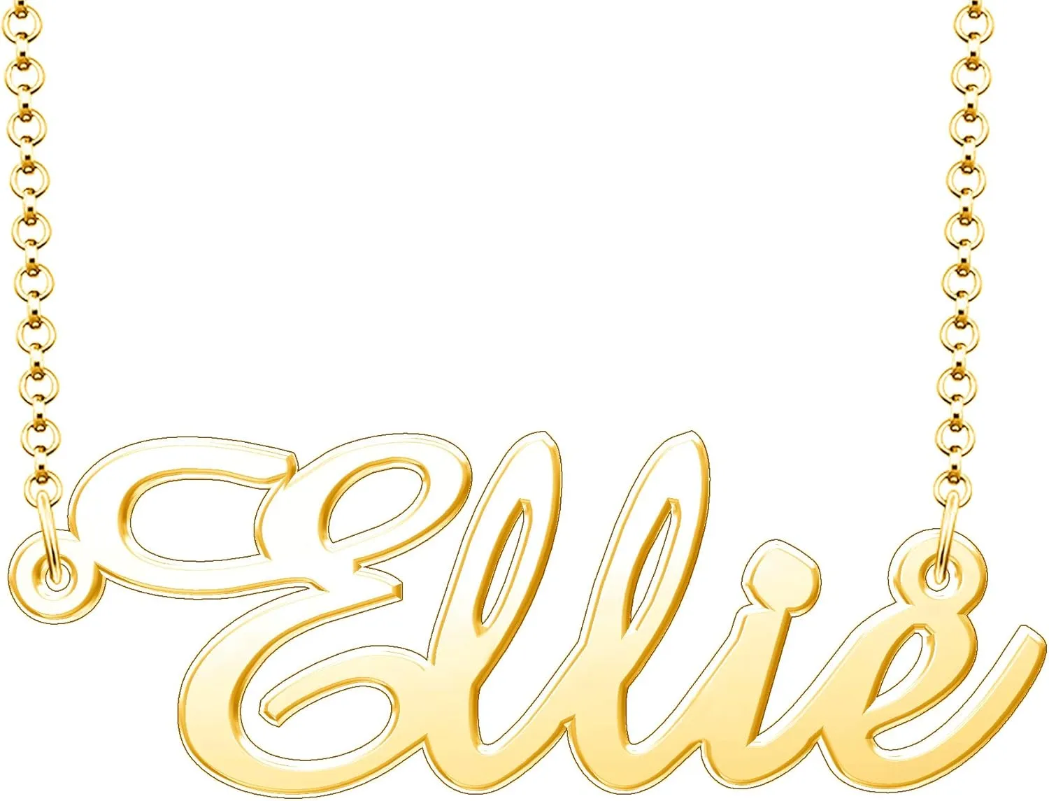 Ellie Name Necklace Personalized Sterling Silver Custom Name Necklace for Women