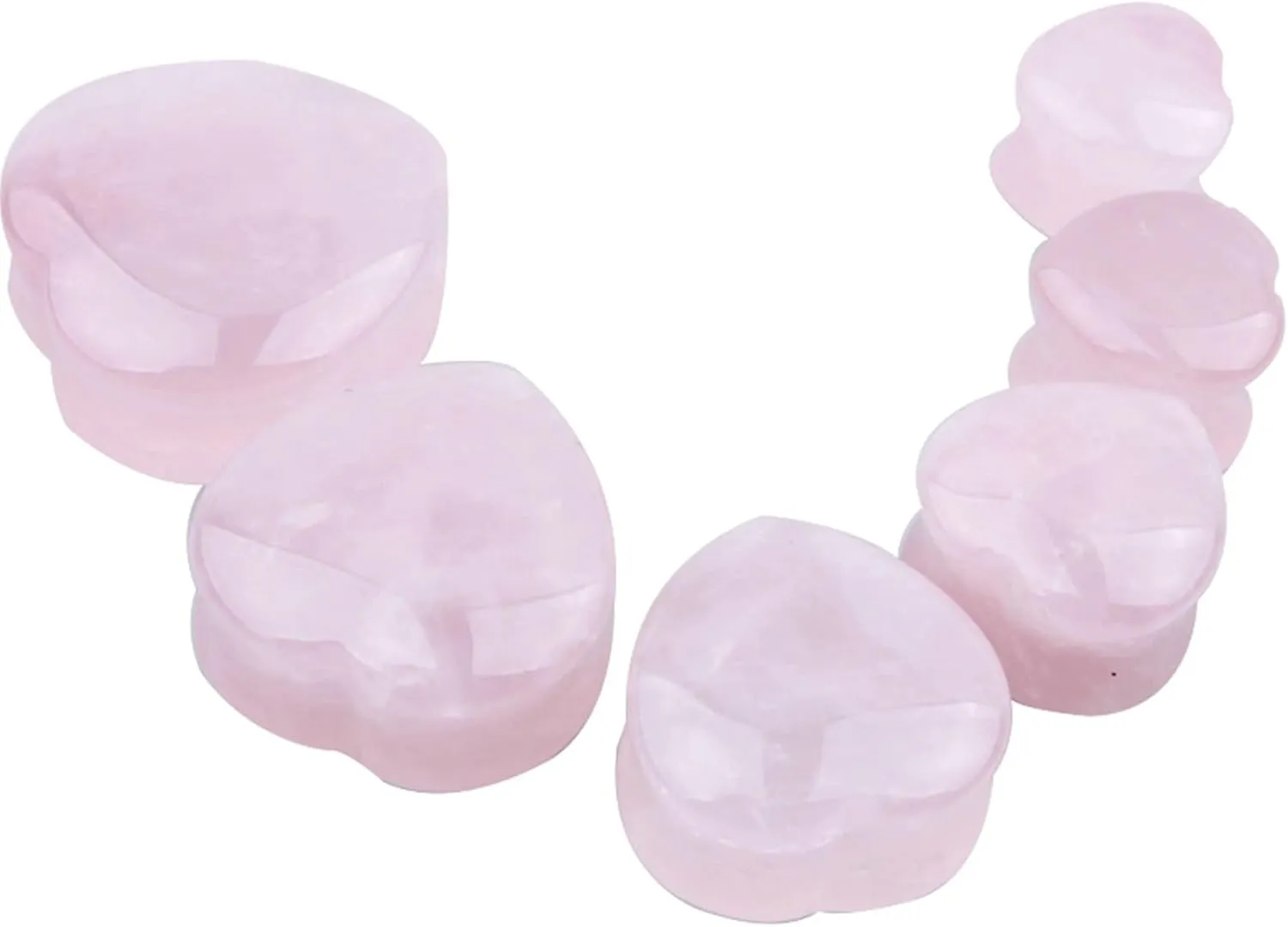 Epinki Body Jewelry Piercing Gauges for Ears, 2PCS Stone Men Women Ear Gauges Heart Ear Tunnels