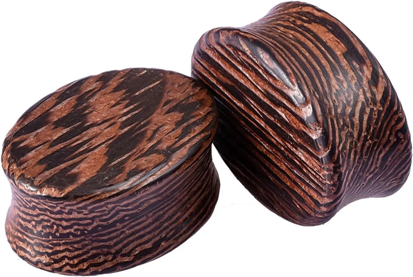 Epinki Ear Tunnels Plugs, 1 Pair Wood Men Women Ear Gauges Wood Oval Piercing Jewelry