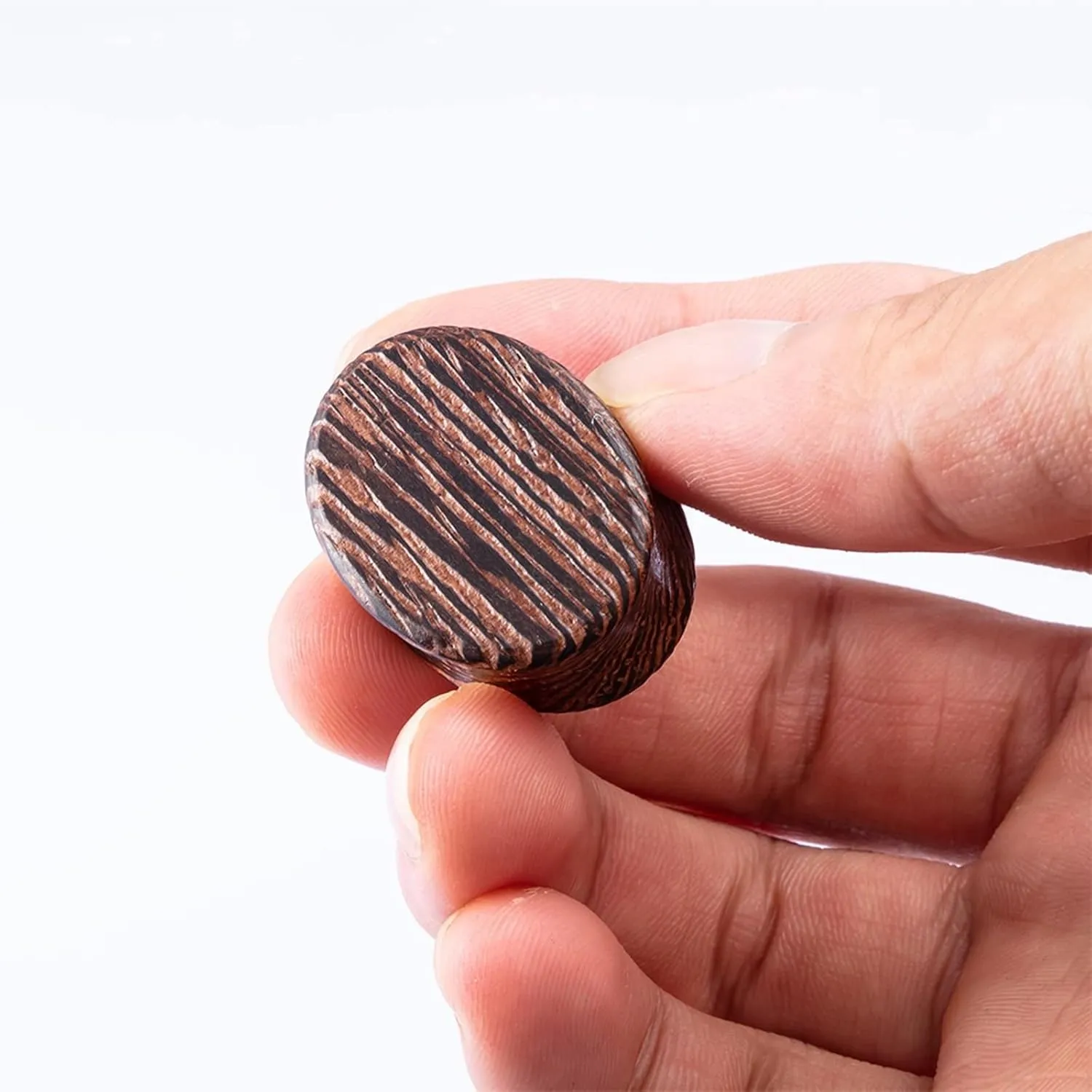 Epinki Ear Tunnels Plugs, 1 Pair Wood Men Women Ear Gauges Wood Oval Piercing Jewelry