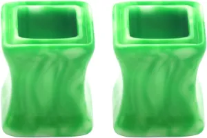 Epinki Gauges Ears, 1 Pair Acrylic Men Women Ear Gauges Hollow Square Piercing Jewelry