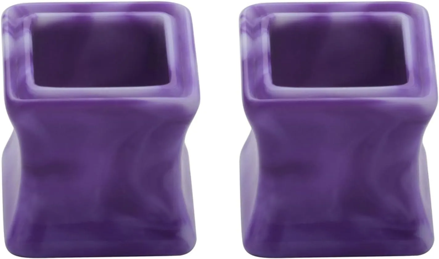 Epinki Gauges Ears, 1 Pair Acrylic Men Women Ear Gauges Hollow Square Piercing Jewelry