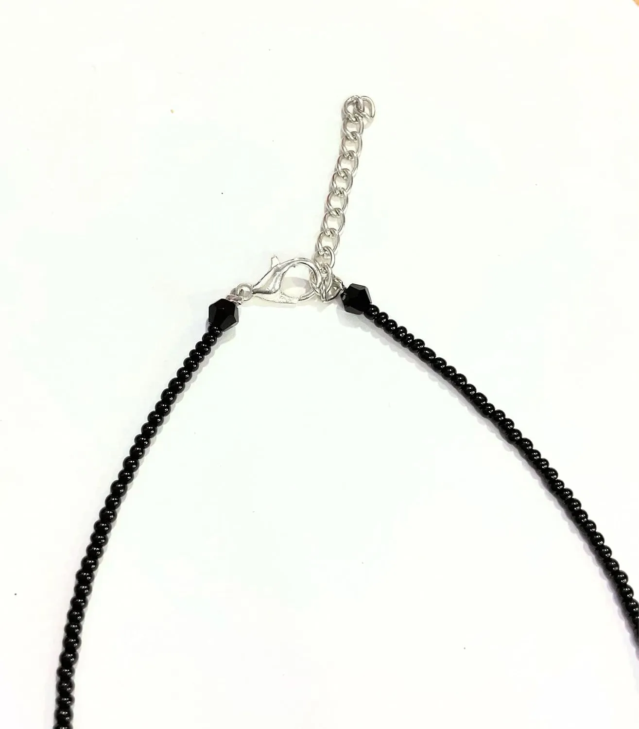 Evil Eye Anklet Bracelet Handmade Black Beads Crystal Adjustable Foot Jewelry Waterproof Chain Anklets Jewelry Gifts for Her Women Mom Wife Girlfriend Summer Beach