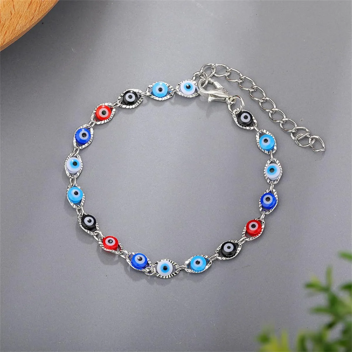 Evil Eye Bracelets for Women,Lucky Blue Eye Bracelet,14K Gold Plated Evil Eye Chain Bracelet for Women,Evil Eye Jewelry