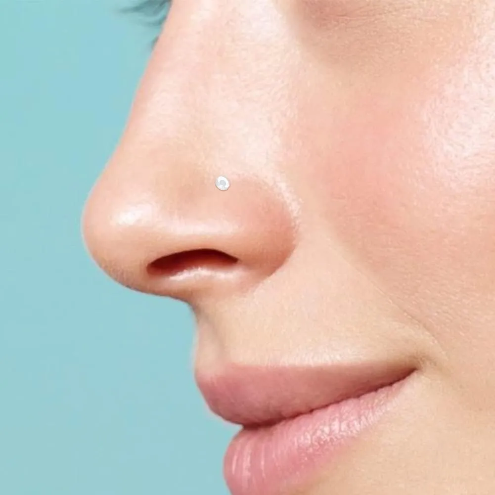 FECTAS 20-38PCS Clear Piercing Jewelry Bioflex Plastic Earrings Nose Rings Studs Septum Belly Cartilage Helix Industrial Nipple Tongue Lip Labret Eyebrow Piercing Retainers for Surgery Work Sports