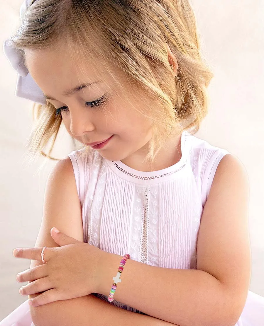 First Day of School Gift Kindergarten Prek Bracelet Mommy and Me Bracelets Back to School Gifts Adjustable Cross Bracelets for Kids Girls Boys Jewelry Gift