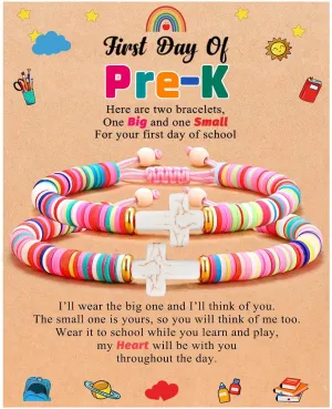 First Day of School Gifts for Mom and Daughter Mommy and Me Back to School Bracelets for Girls