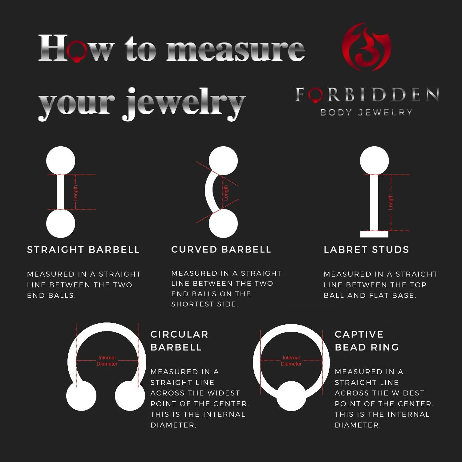 Forbidden Body Jewelry Snake Eyes Piercing Jewelry Tongue, Conch, Belly Button or Eyebrow Rings for Women & Men - 16g Curved Barbell 3mm Clear Crystal Surgical Steel Piercing (1 Pcs - 9/16")