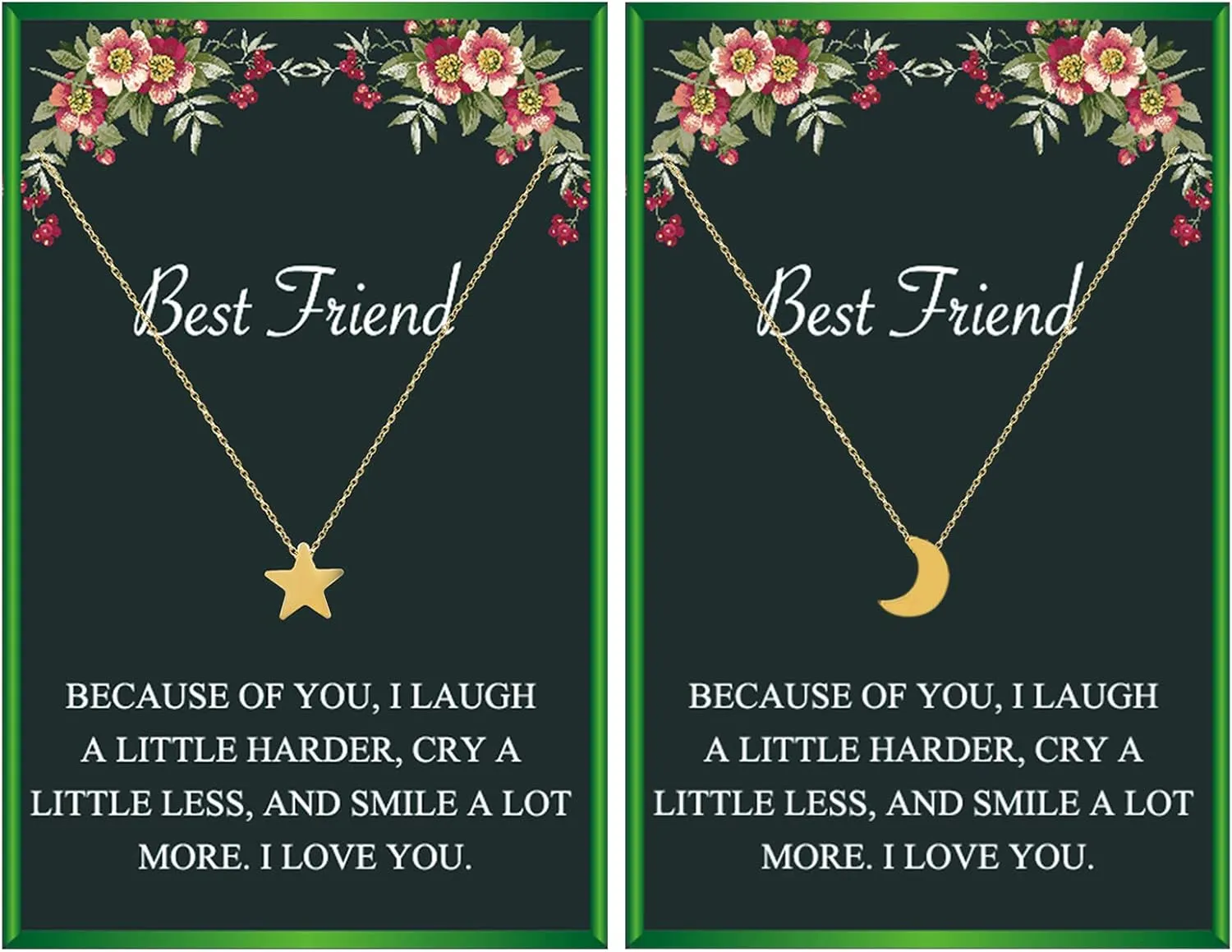 Friendship Necklace BFF Necklaces for 2 Friendship Gifts for Women Best Friend Birthday Gift for Women Matching Necklace for Bff