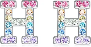 Girls Initial Letter Stud Earrings Alphabet Number Earrings Gifts Jewelry for Women