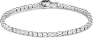 GLD Round Cut Tennis Bracelet - Iced Out Chain for Men and Women in Yellow, White and Rose Gold from 2MM-5MM, 6-9 - Available in Diamond, Canary and Pink Diamond Micro