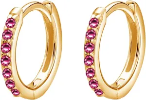 Gold Dainty Small Hoop Earrings for Women,18K Gold Plated Cubic Zirconia Sparkling Minimalist Heart/Pearl/Turquoise/Spike Dangle Huggie Hoop Earrings
