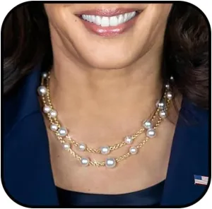 Gold Pearl Necklace for Women Layered Pearl Necklace Freshwater Pearl Long Chain Necklace Adjustable Double Pearl Choker Necklace Sparkly Pearl Statement Necklace Costume Prom Jewelry Accessories