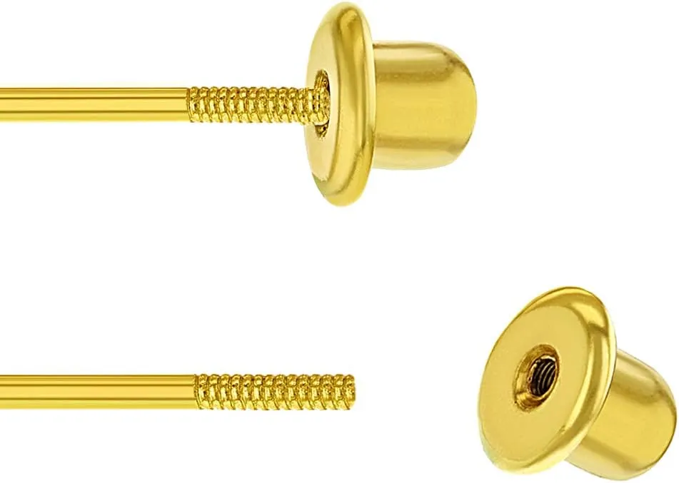Gold Plated Cubic Zirconia Flower Safety Screw Back Earrings for Babies and Toddlers 5mm - Delicate and Sparkling Flower Earrings for Little Girls - Lovely Floral Studs