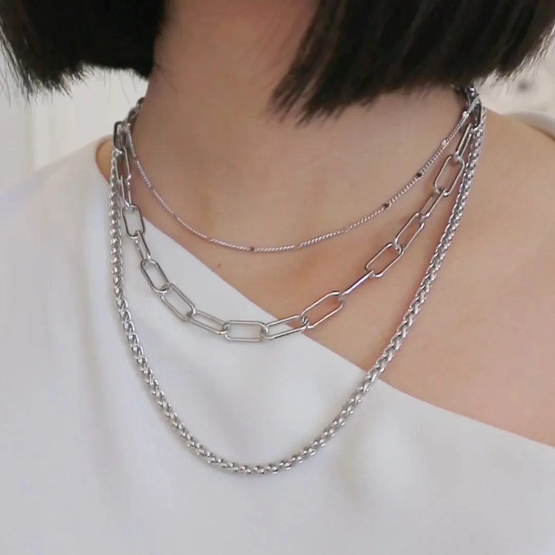 Harper XL Chain Silver Necklace
