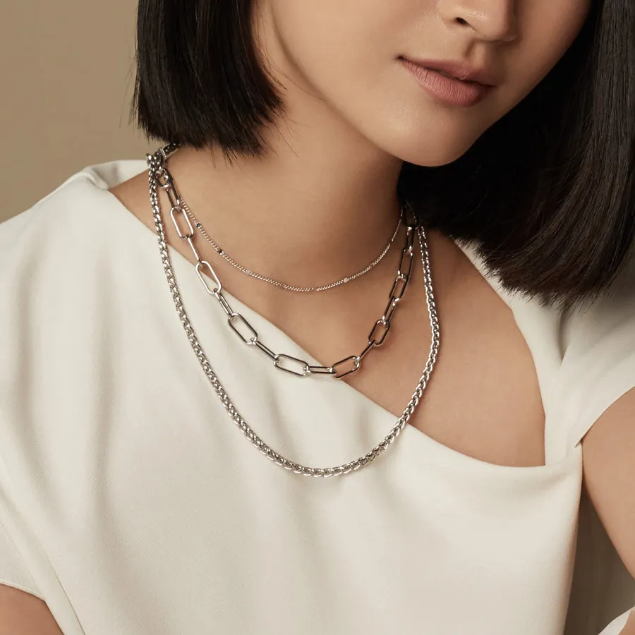 Harper XL Chain Silver Necklace
