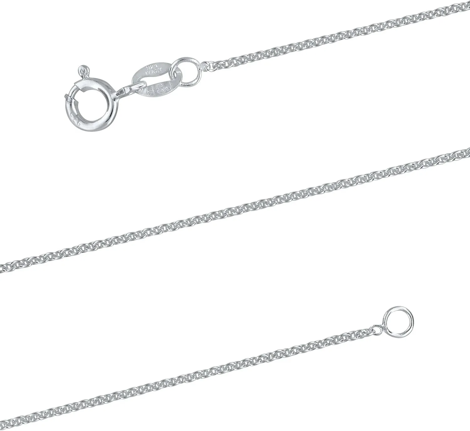 Hawaiian Silver Jewelry Cross Charm  Mini Cross Charm Necklace  Premium Italian Chain  High Polished Silver Cross Pendant