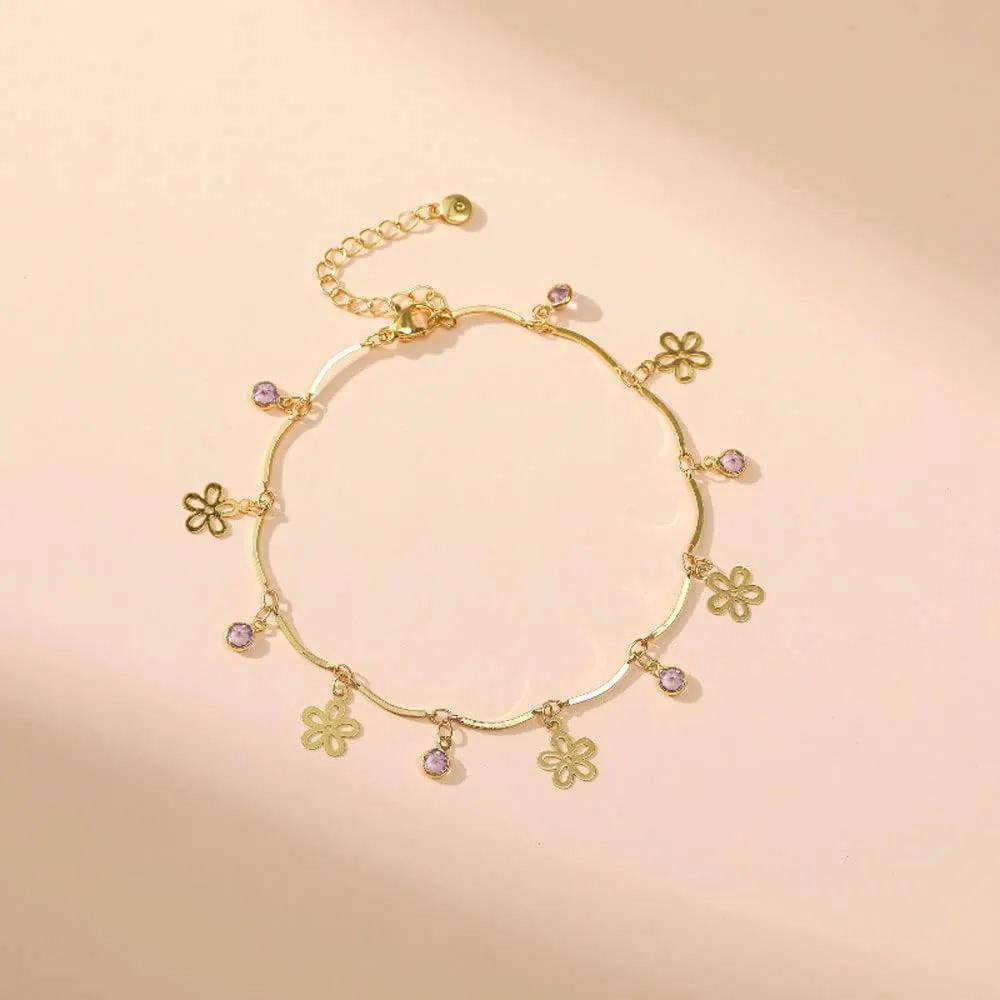 HEYu Dainty 14K Gold Plated Evil Eye Anklets Evil Eye/Four-Leaf Clover/Star/Cross/Leaves/Sun Charm Anklet Turkey Lucky Protection Jewelry