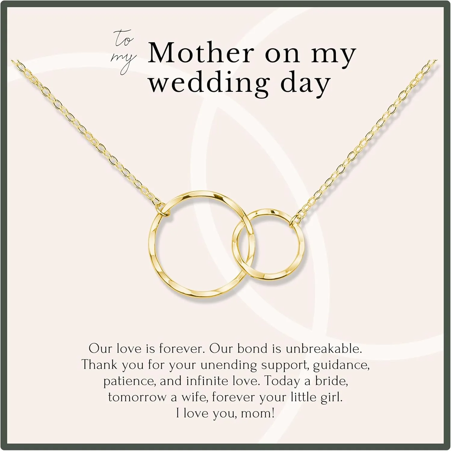 HOPE LOVE SHINE - Mother of the Groom Gift from Bride - Wedding, Mother in Law Necklace, Jewelry 16 2"