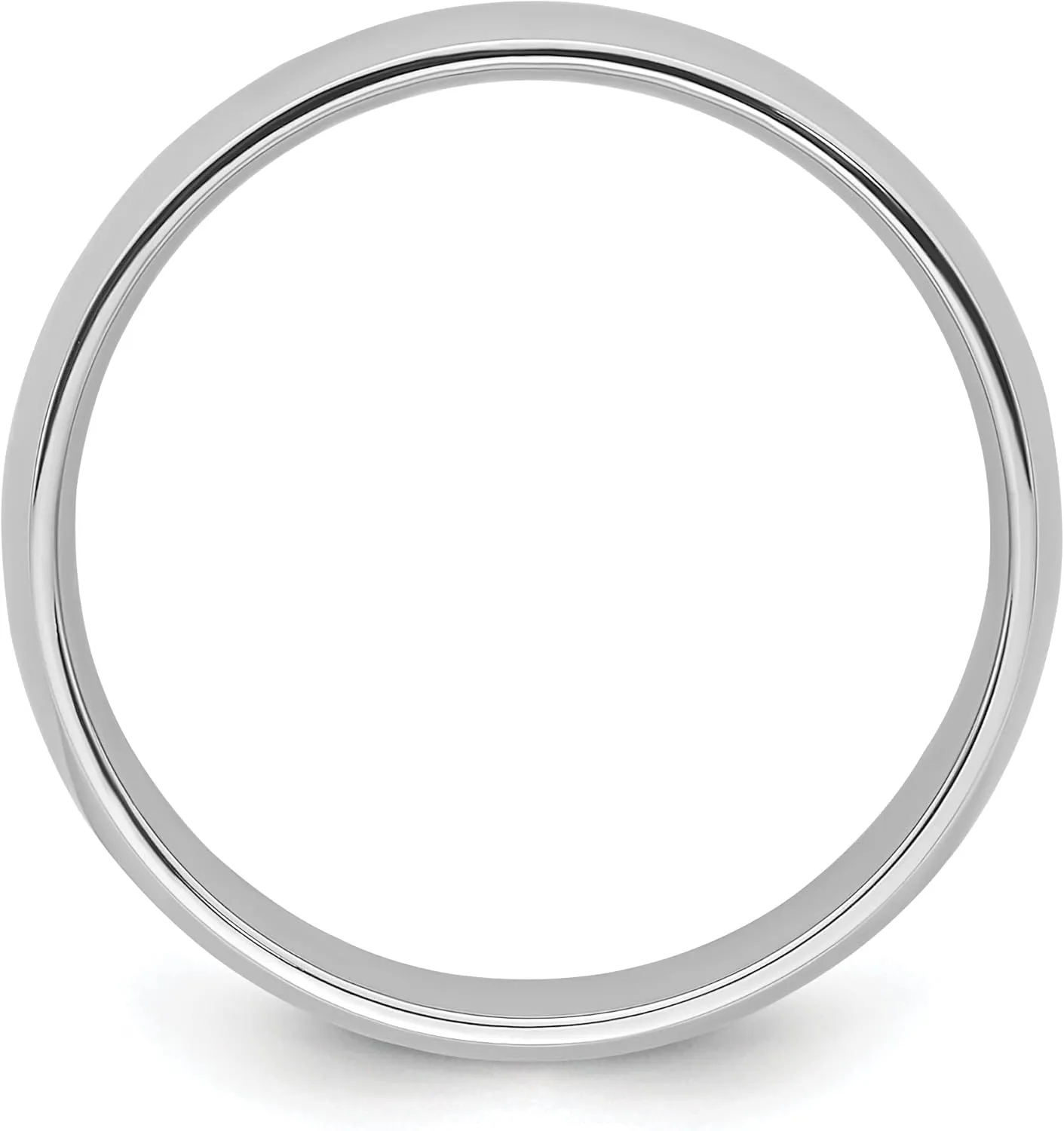 IceCarats Platinum 6mm Comfort Fit Plain Classic Wedding Band Ring