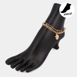 iLLASPARKZ 2PCS - Rhinestone Cross Virgin Mary Charm Anklets