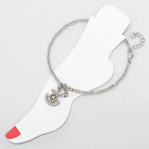 iLLASPARKZ Anchor Charm Anklet