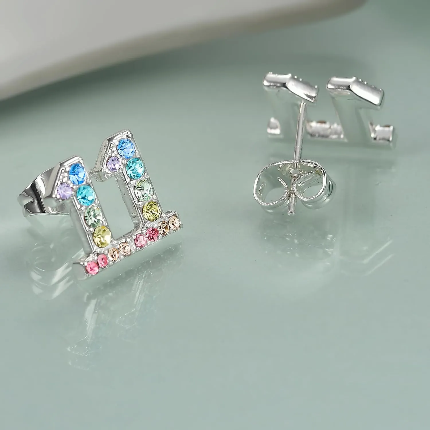 Initial Letter Earrings for Women,Alphabet Letter Earrings Angel Number Baseball Jewelry Gifts for Women