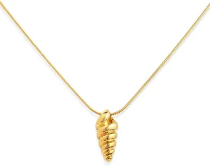Jean Beau Dainty Gold Shell Pearl Pendant Necklaces for Women, Cute Seashell Chain Choker Necklace Summer Beach Prom Jewelry Gift
