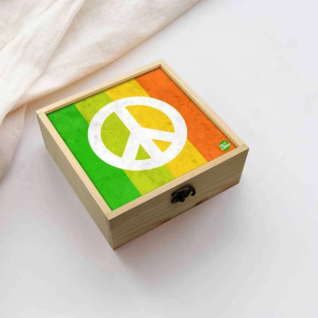 Jewellery Box Wooden Jewelry Organizer -  Peace