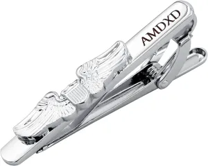 Jewelry Stainless Steel Men Tie Clips Wings Shape, Silver