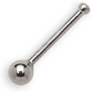JewelryWeb - 14k Real Gold Simple 1.5mm Ball Nose Stud - 20g nose ring - nose piercings - nose rings studs - hypoallergenic nose studs