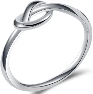 Jude Jewelers Size 3-13 Stainless Steel Simple Love Knot Celtic Promise Anniversary Statement Ring