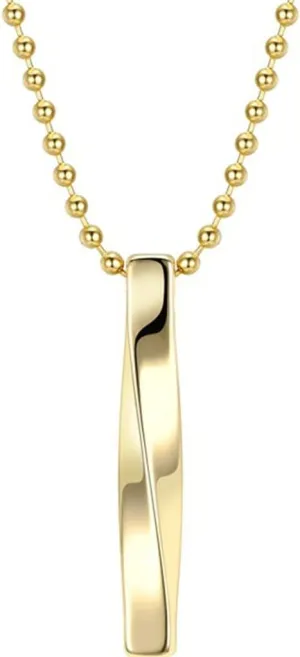 Jude Jewelers Stainless Steel Classic Simple Plain Long Bar Pendant Necklace