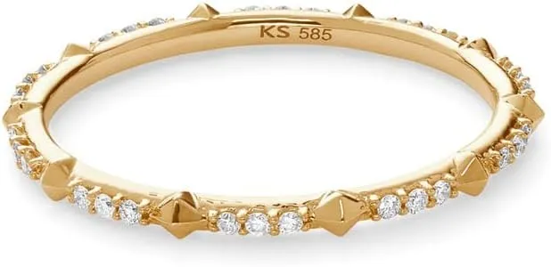Kendra Scott White Diamond Astrid Ring in 14k Yellow Gold, Fine Jewelry for Women