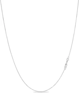 KEZEF 925 Sterling Silver Necklace for Women | Thin 0.7mm 18k Gold plated, Rose Gold chain for women, Silver chain necklace jewelry | cadena de plata 925 para hombre mujer