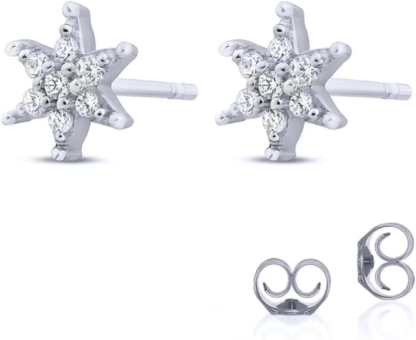 Lab Grown Diamond Earrings for Women | 1/10-1/2 CT TW Sterling Silver Diamond Earrings | Dazzling Diamond Jewelry Designs to Choose From