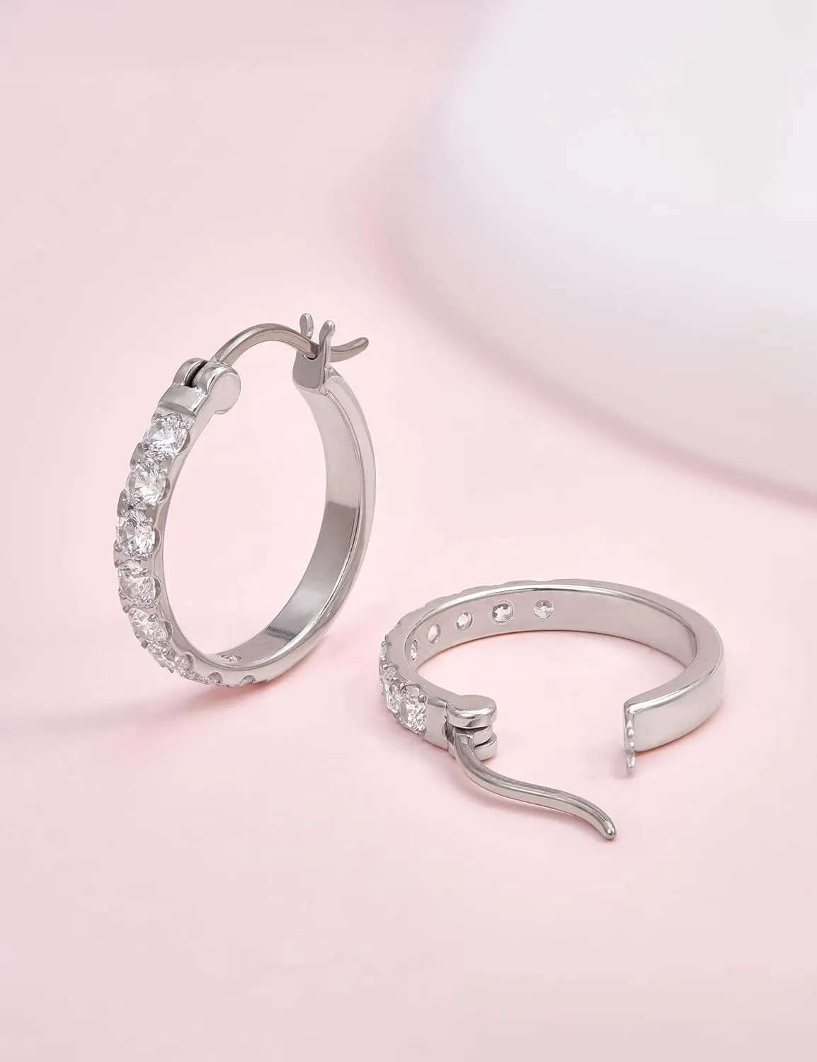 Limerencia G23 Pure Titanium Hypoallergenic Hoop Earrings for Women Sensitive Ears