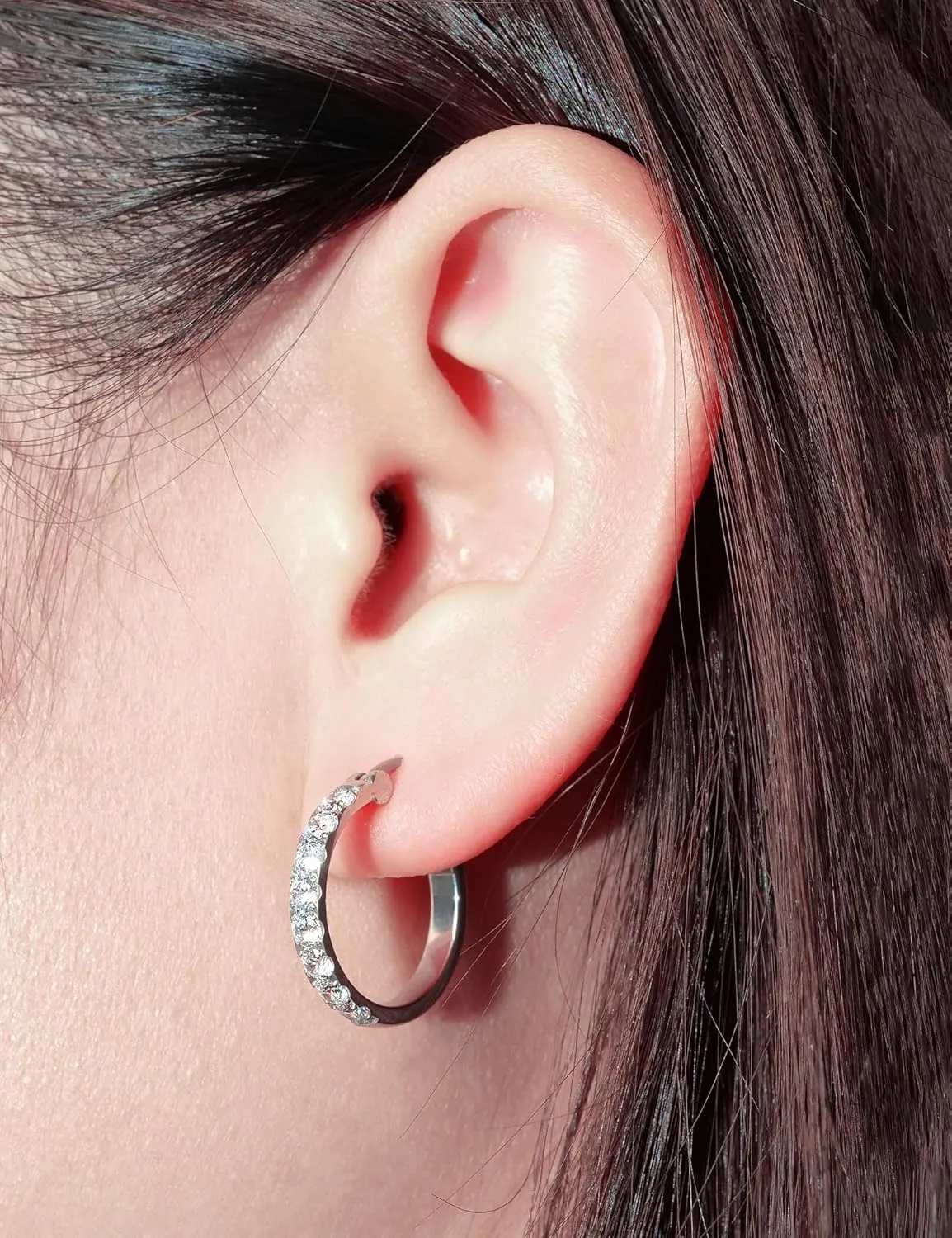 Limerencia G23 Pure Titanium Hypoallergenic Hoop Earrings for Women Sensitive Ears
