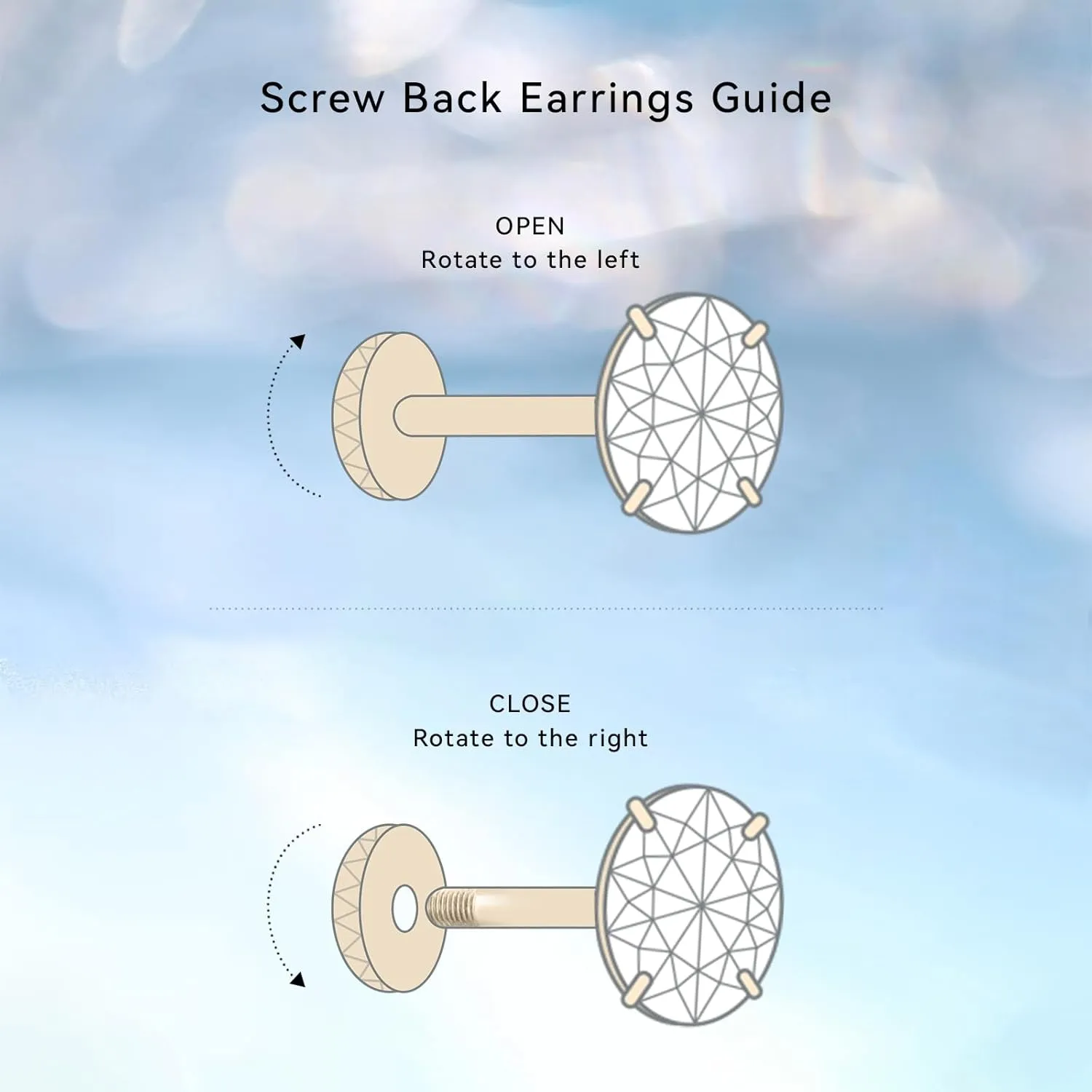 limerencia Hypoallergenic G23 Implant Grade Titanium Screw Back Earrings Tragus 20G Helix F136 Piercing Post for Sensitive Ears Cartilage