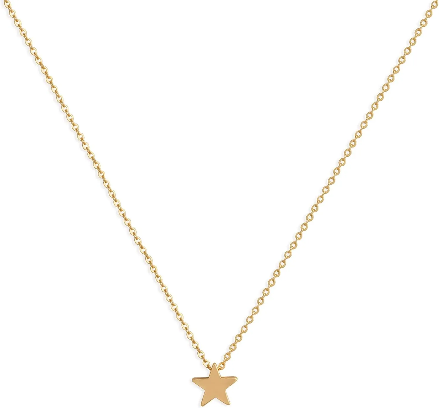 LOYATA Moon Pendant Necklace - 14K Gold Plated Coin Pendant with Crescent, Full Moon and Open Circle Designs for Women