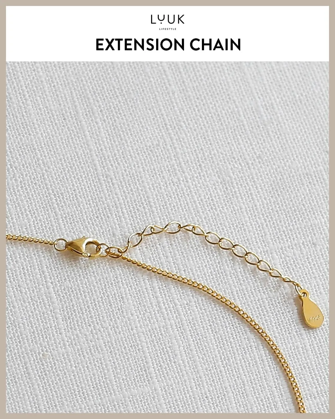 LUUK LIFESTYLE Stainless steel necklace with pendant and HAPPINESS card, 20 adjustable length, lucky charm, friendship chain, Valentine's Day gift, birthday, women's jewelry, silver, gold, rosegold