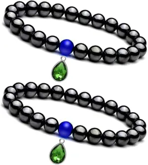 Magnet Bracelet Magnetic Hematite Bracelets Anklets for Woman for Man, Better Health Gift for Family with DIY Pendant
