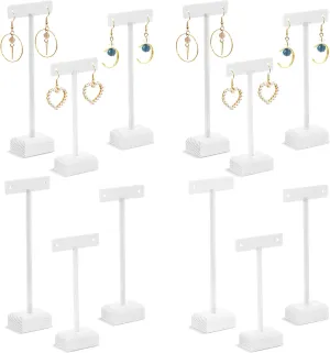 Marsui Earring Display Stands for Selling Set Wooden T Bar Jewelry Display Stand Holder for Necklaces Bracelet Showroom Trade