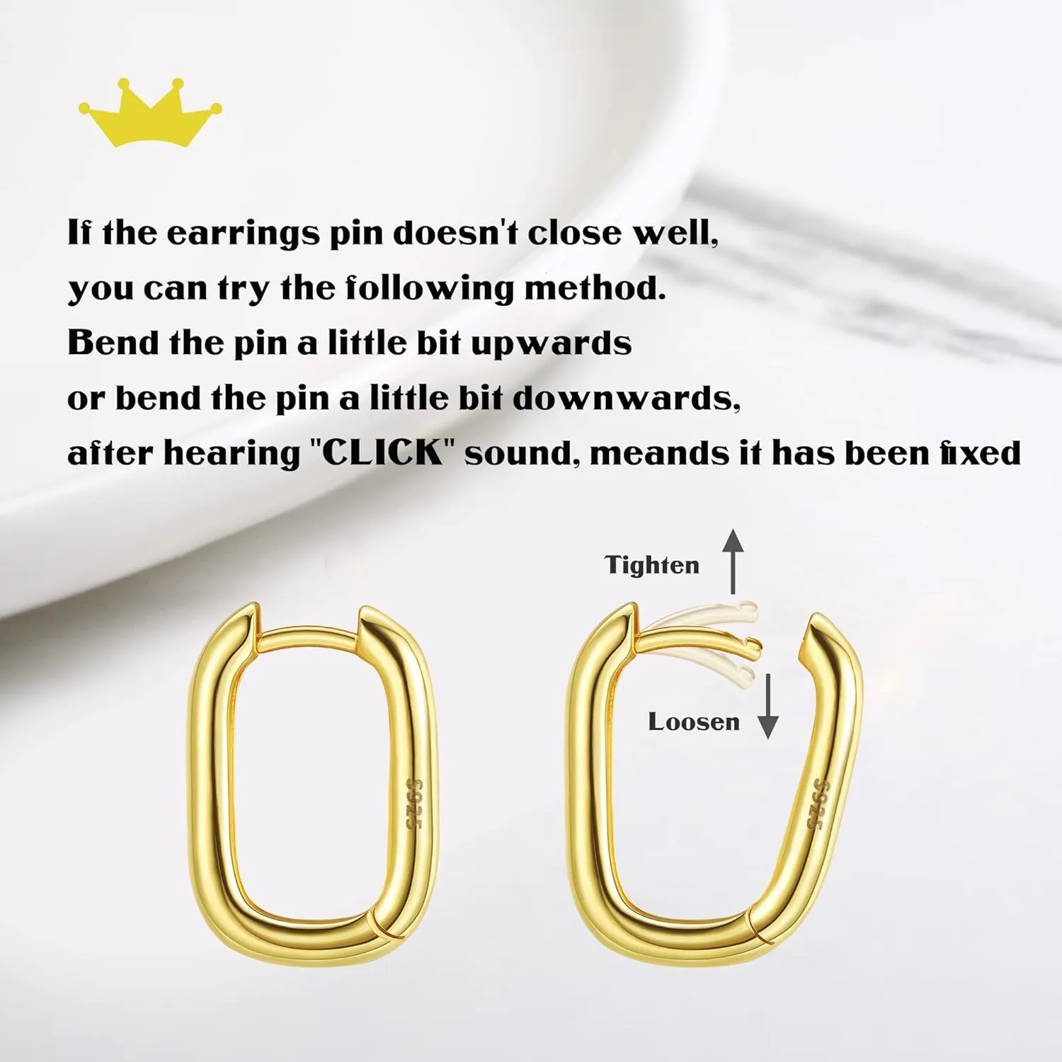 Milacolato 925 Sterling Silver Small Hoop Earrings for Women 18K Gold Plated Geometric Huggie Hoop Earrings Hypoallergenic Triangle Rectangle Heart Star Oval Hoop Earrings for Women