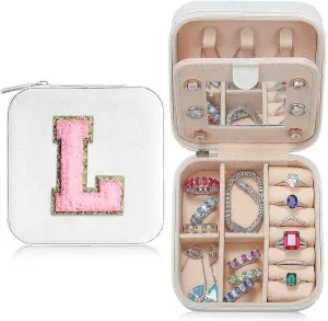 Mother's Day Gift Travel Jewelry Case Small Jewelry Box Personalized Bridesmaid Proposa Travel Jewelry Box Jewelry Holder Organizer