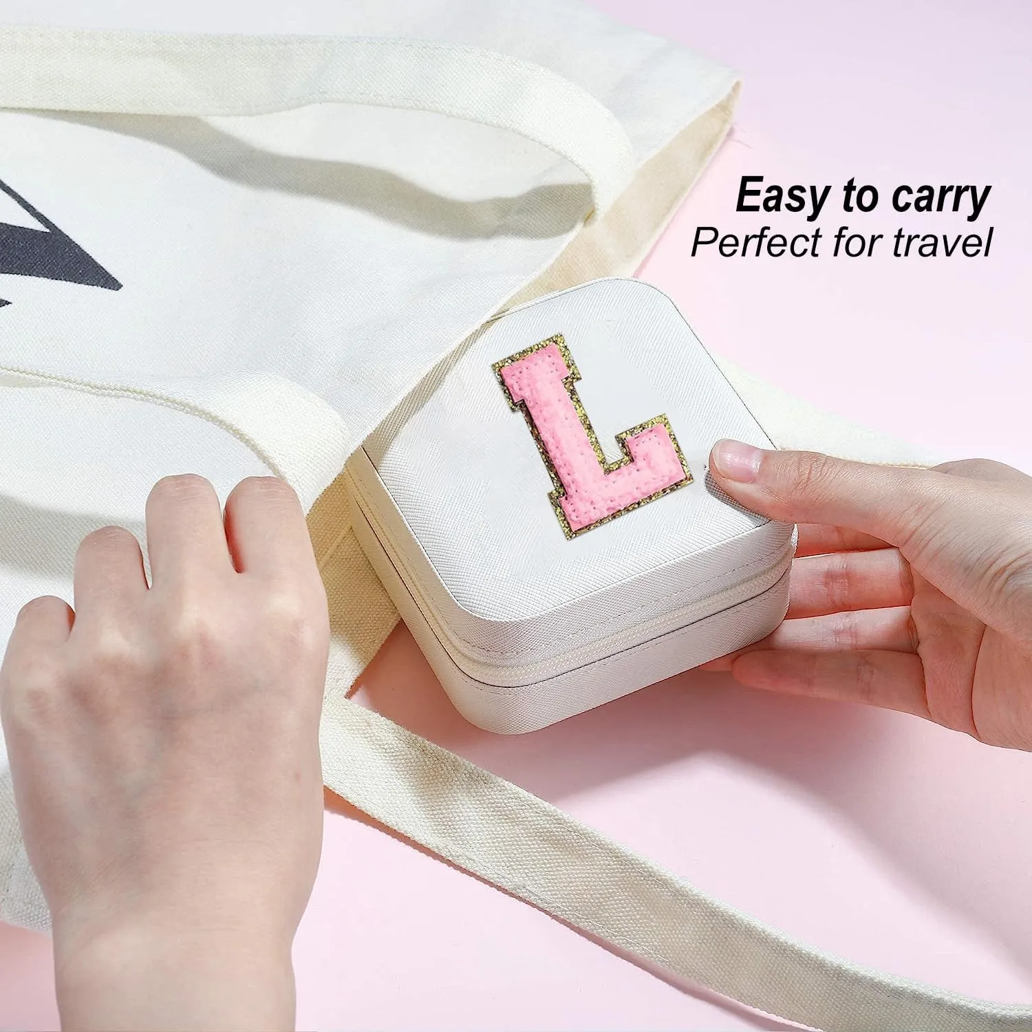 Mother's Day Gift Travel Jewelry Case Small Jewelry Box Personalized Bridesmaid Proposa Travel Jewelry Box Jewelry Holder Organizer