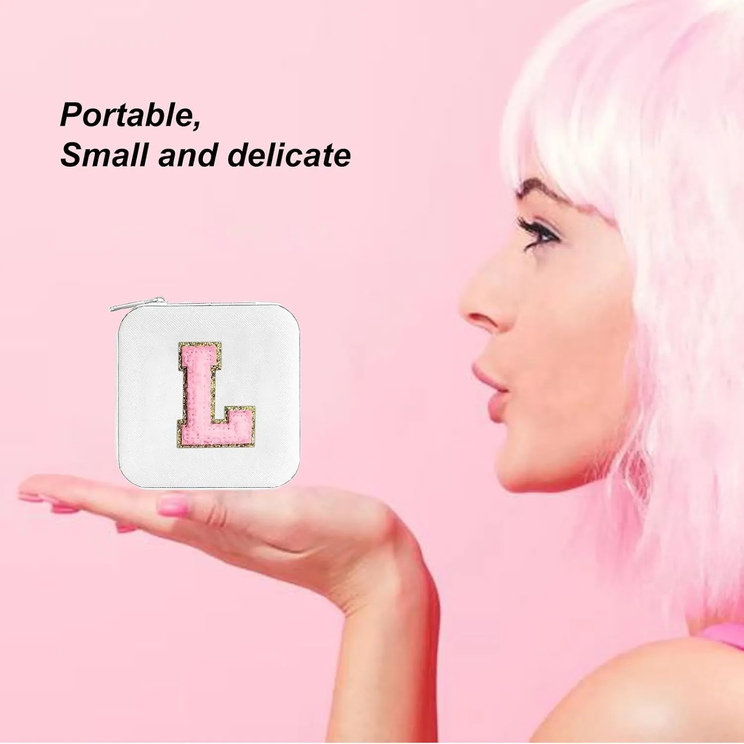 Mother's Day Gift Travel Jewelry Case Small Jewelry Box Personalized Bridesmaid Proposa Travel Jewelry Box Jewelry Holder Organizer