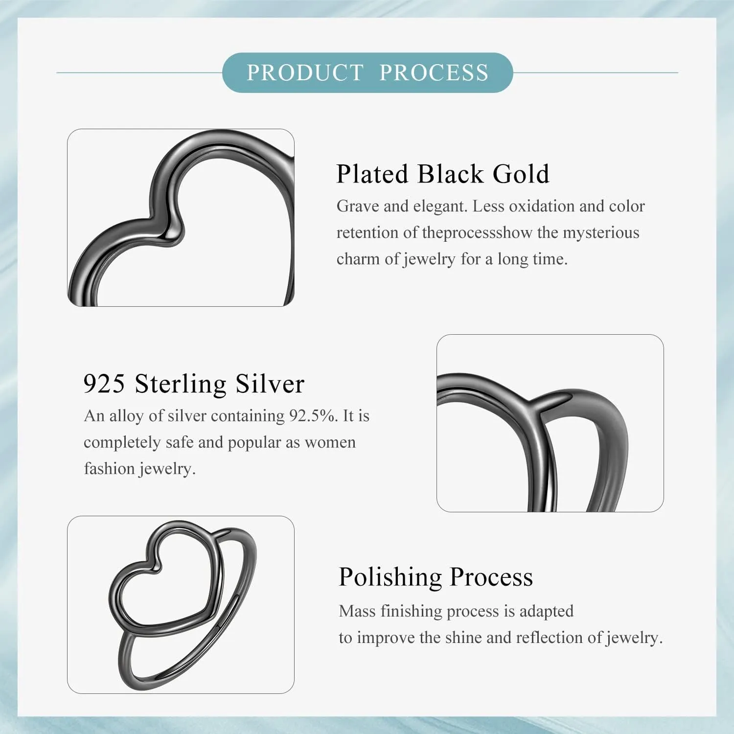 MUNDELL Sterling Silver 925 Simple Minimalist Heart Finger Rings for Women Wedding Engagement Statement Jewelry