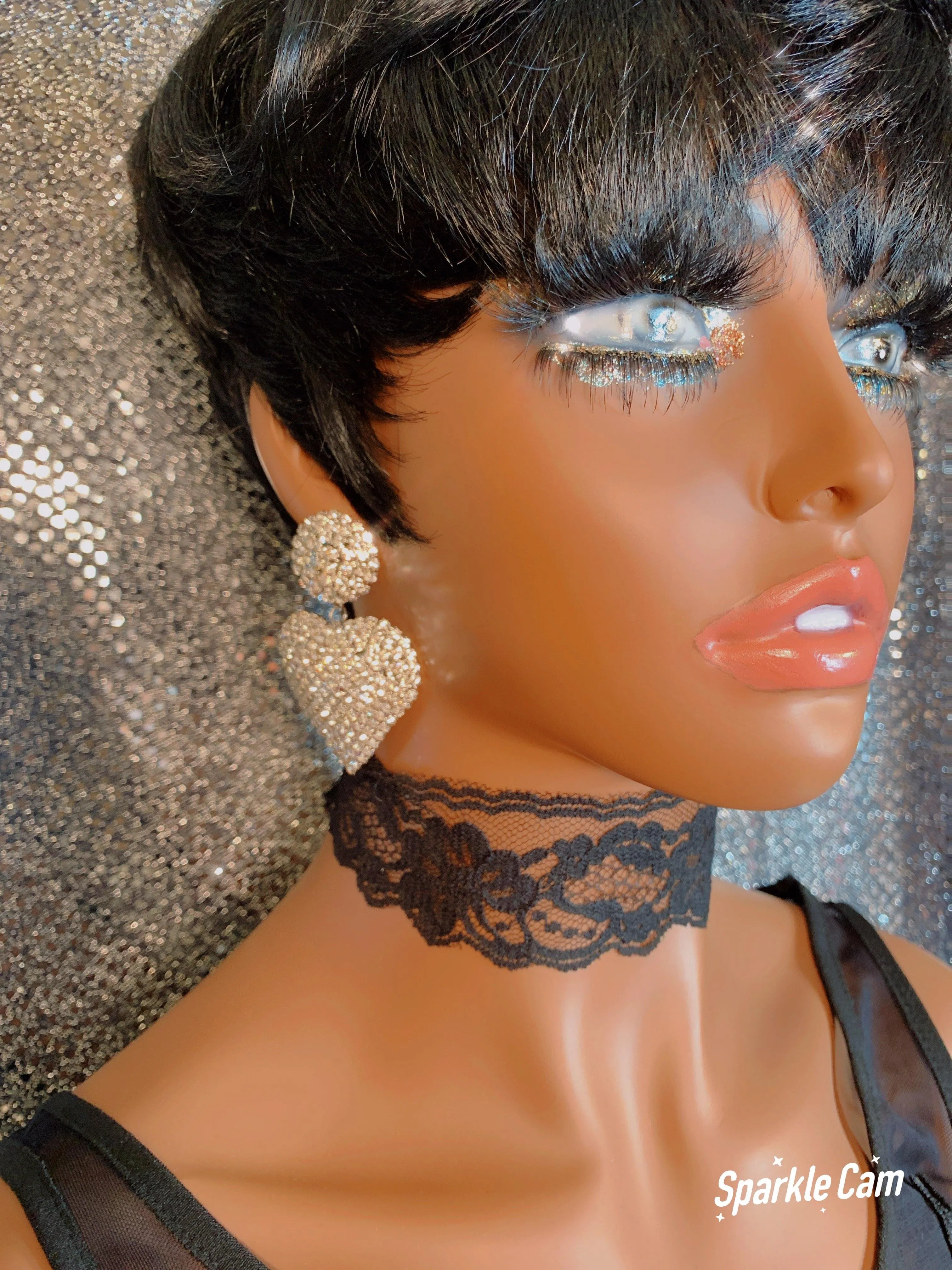 My Diamond Heart Crystal Earrings
